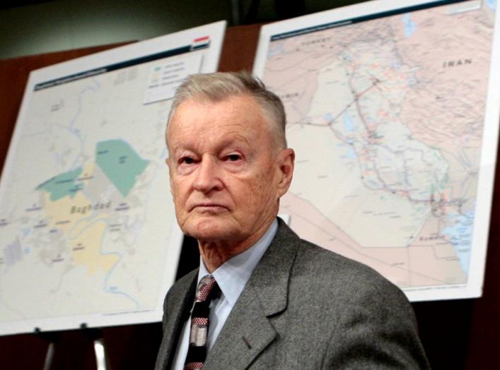 Former National Security Adviser Zbigniew Brzezinski arrives to testify before the Senate Foreign Relations Committee on Capitol Hill in Washington, February 1, 2007. REUTERS/Jim Young (UNITED STATES)
